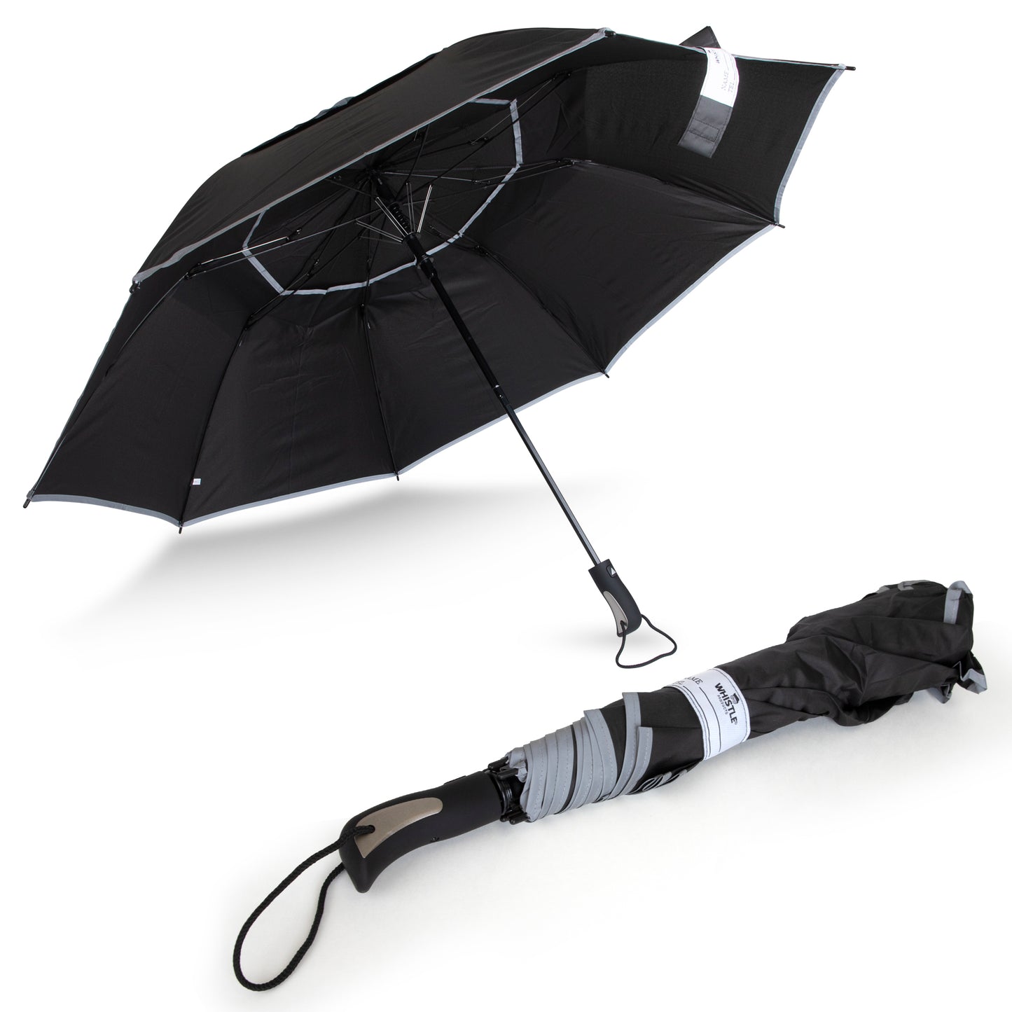 Reflective Umbrella Medium, Windproof, Wide Coverage, 55-Inch Wide
