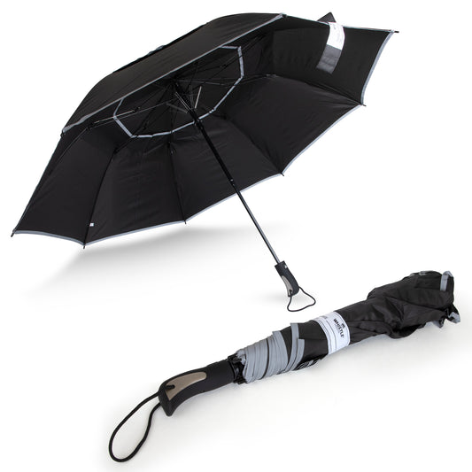 Reflective Umbrella Medium, Windproof, Wide Coverage, 55-Inch Wide